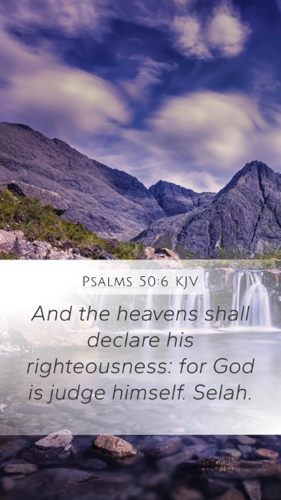 Psalms 50:6 KJV Bible Verse Image