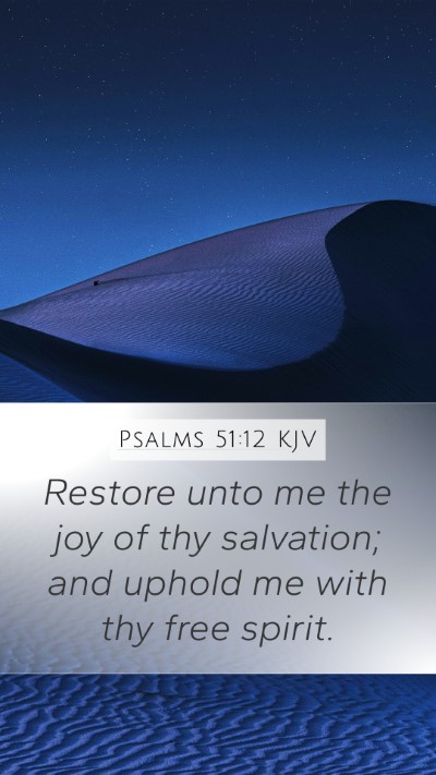 Psalms 51:12 KJV Bible Verse Image