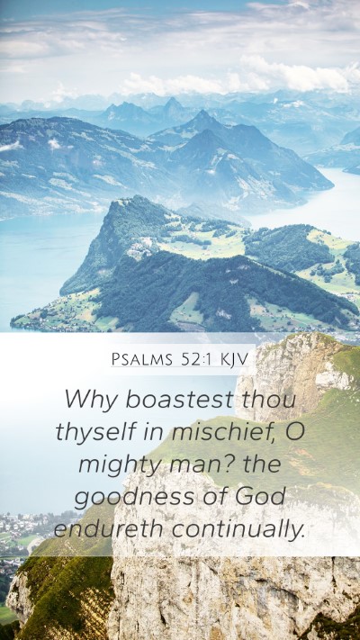 Psalms 52:1 KJV Bible Verse Image