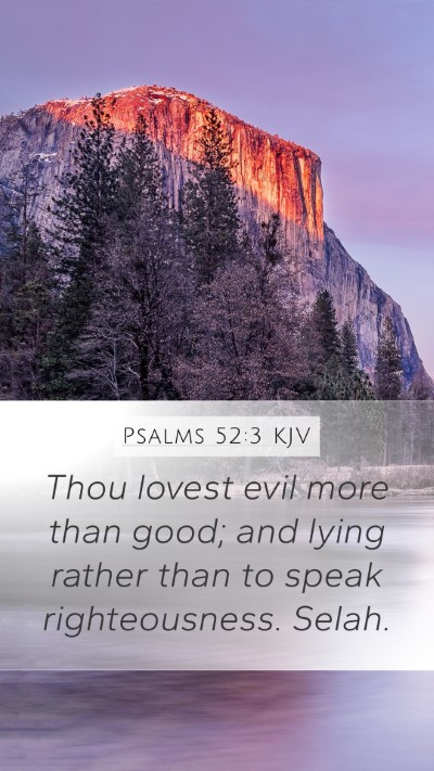 Psalms 52:3 KJV Bible Verse Image