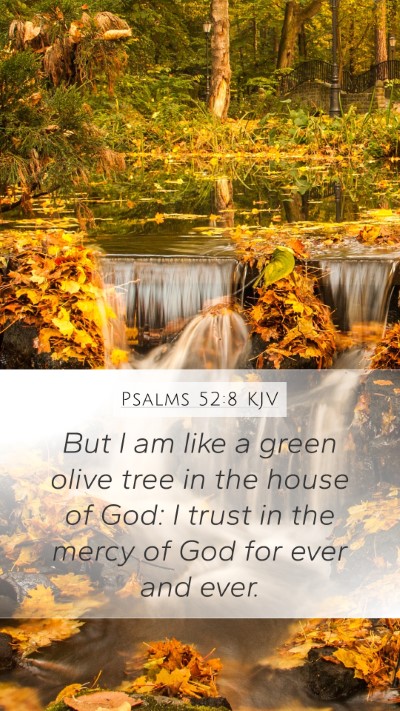 Psalms 52:8 KJV Bible Verse Image