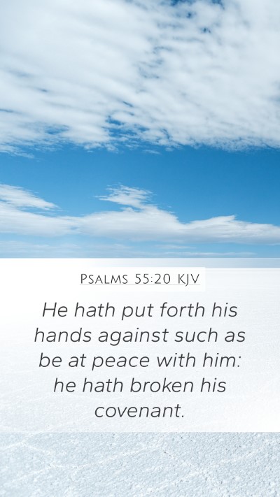 Psalms 55:20 KJV Bible Verse Image