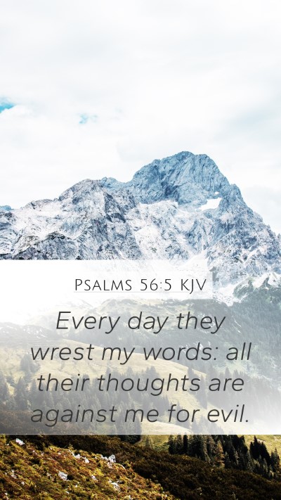 Psalms 56:5 KJV Bible Verse Image