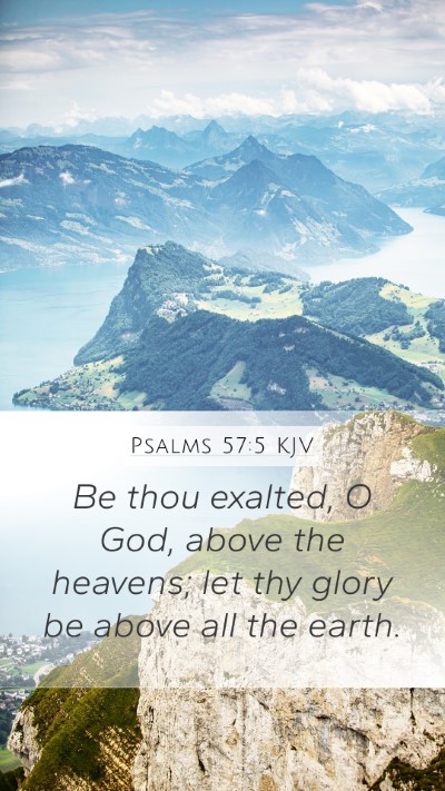 Psalms 57:5 KJV Bible Verse Image