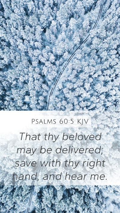 Psalms 60:5 KJV Bible Verse Image