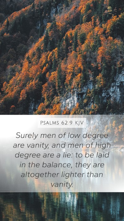 Psalms 62:9 KJV Bible Verse Image