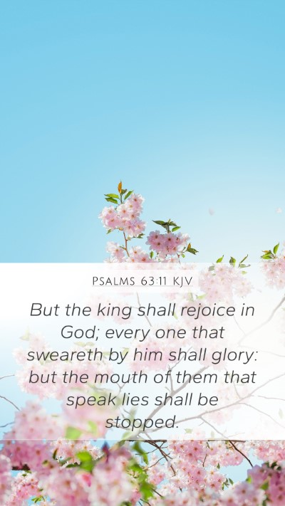 Psalms 63:11 KJV Bible Verse Image