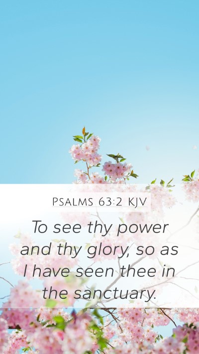 Psalms 63:2 KJV Bible Verse Image