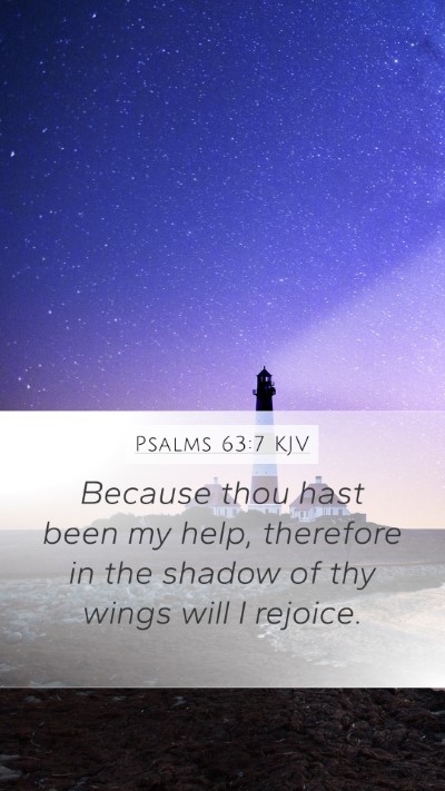 Psalms 63:7 KJV Bible Verse Image