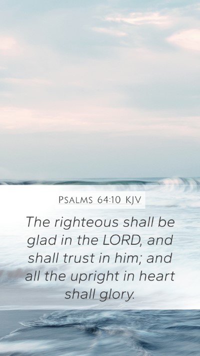 Psalms 64:10 KJV Bible Verse Image