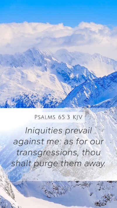 Psalms 65:3 KJV Bible Verse Image