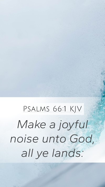Psalms 66:1 KJV Bible Verse Image