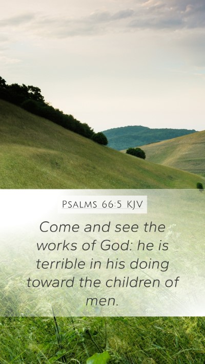 Psalms 66:5 KJV Bible Verse Image