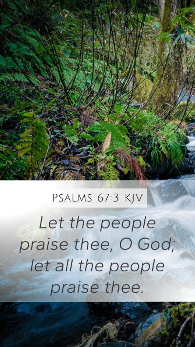 Psalms 67:3 KJV Bible Verse Image