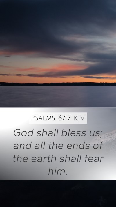 Psalms 67:7 KJV Bible Verse Image