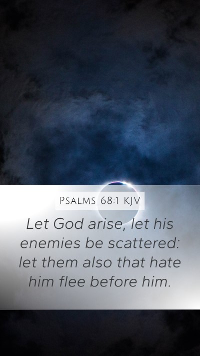 Psalms 68:1 KJV Bible Verse Image