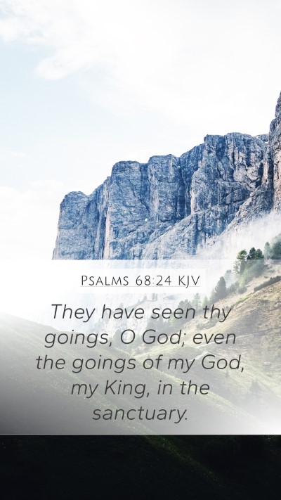 Psalms 68:24 KJV Bible Verse Image