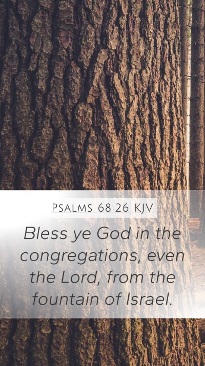 Psalms 68:26 KJV Bible Verse Image