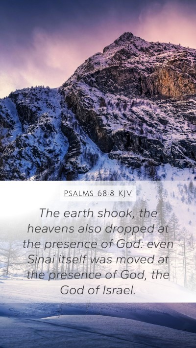 Psalms 68:8 KJV Bible Verse Image