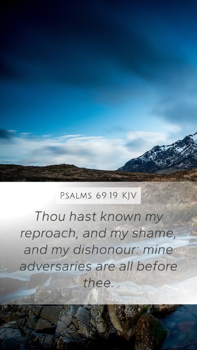 Psalms 69:19 KJV Bible Verse Image