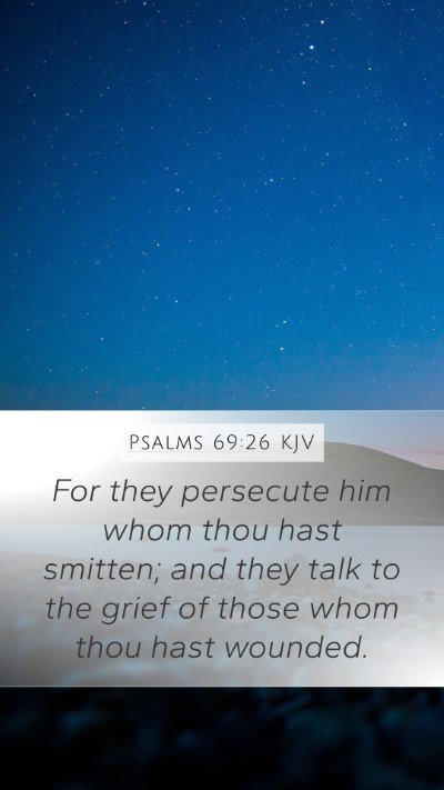 Psalms 69:26 KJV Bible Verse Image