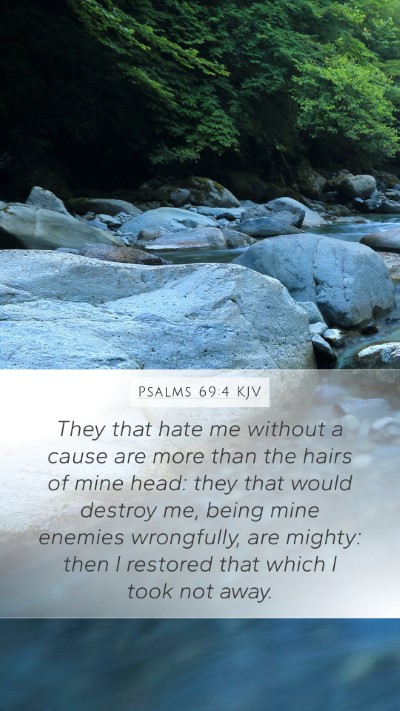 Psalms 69:4 KJV Bible Verse Image