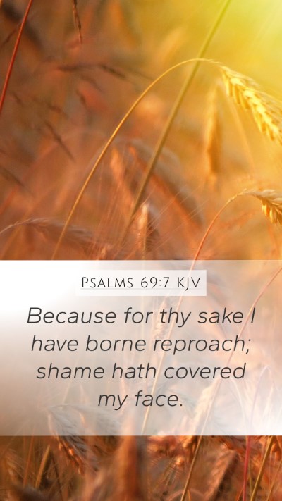 Psalms 69:7 KJV Bible Verse Image
