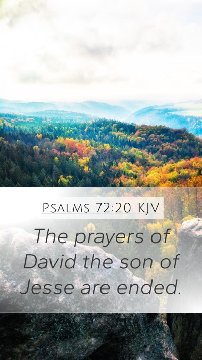 Psalms 72:20 KJV Bible Verse Image