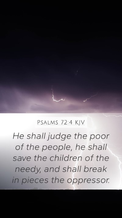 Psalms 72:4 KJV Bible Verse Image