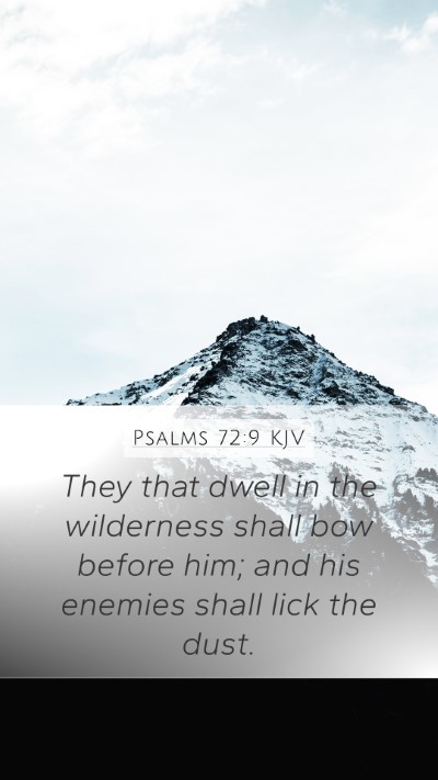 Psalms 72:9 KJV Bible Verse Image