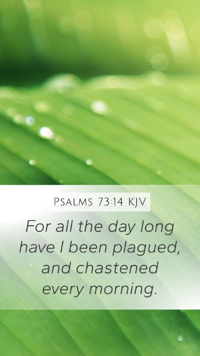 Psalms 73:14 KJV Bible Verse Image