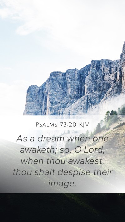Psalms 73:20 KJV Bible Verse Image