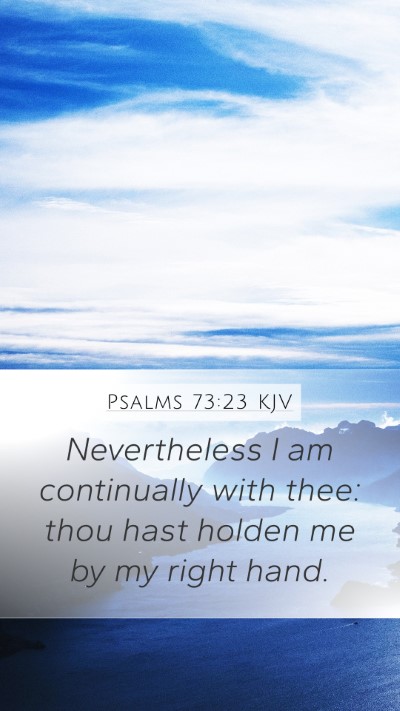 Psalms 73:23 KJV Bible Verse Image