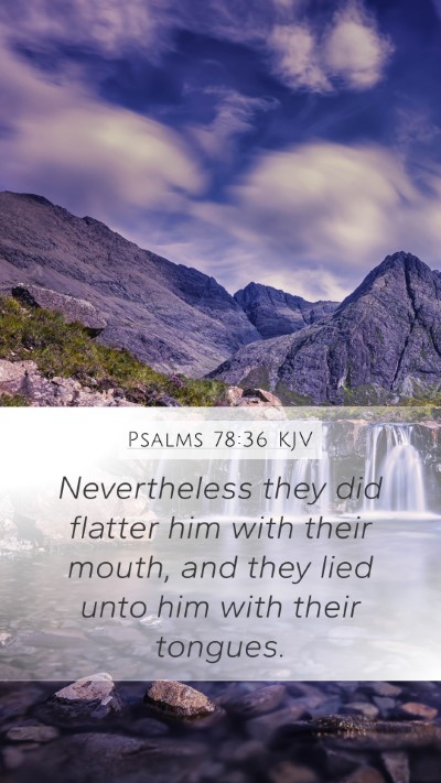 Psalms 78:36 KJV Bible Verse Image
