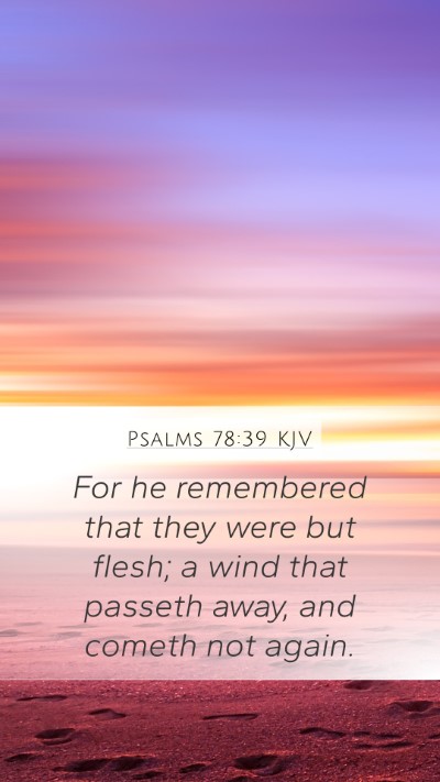 Psalms 78:39 KJV Bible Verse Image