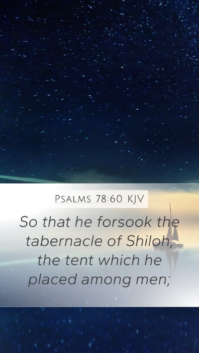 Psalms 78:60 KJV Bible Verse Image