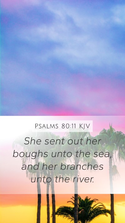 Psalms 80:11 KJV Bible Verse Image