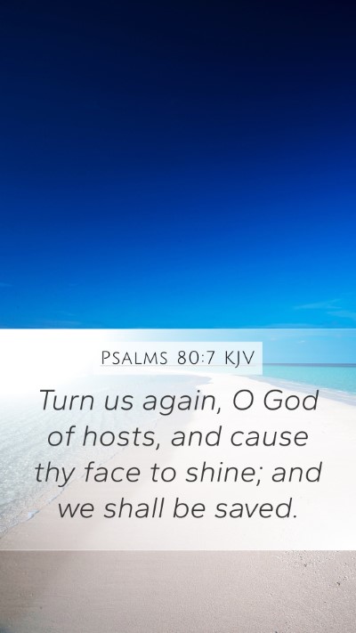 Psalms 80:7 KJV Bible Verse Image