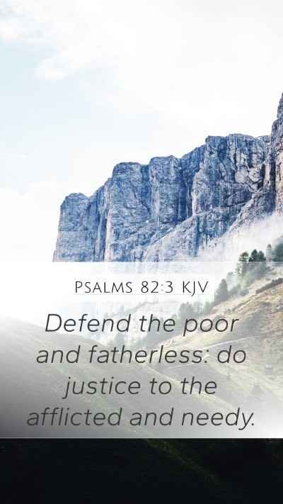 Psalms 82:3 KJV Bible Verse Image