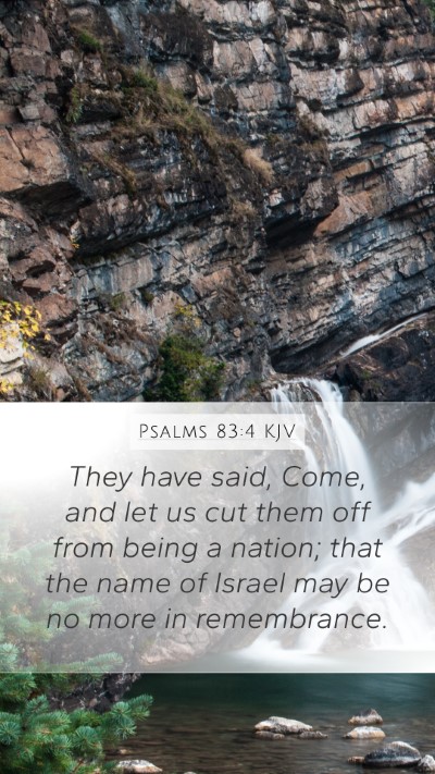 Psalms 83:4 KJV Bible Verse Image