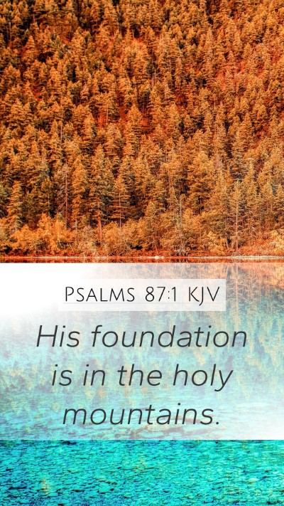 Psalms 87:1 KJV Bible Verse Image