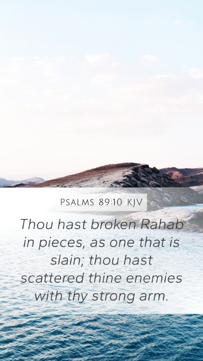 Psalms 89:10 KJV Bible Verse Image