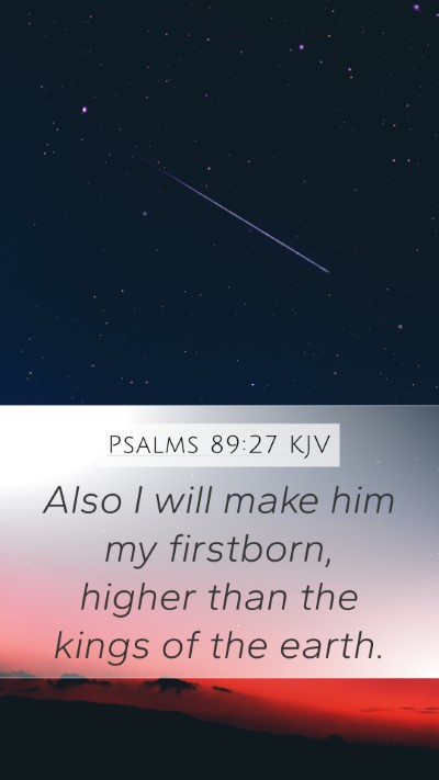 Psalms 89:27 KJV Bible Verse Image