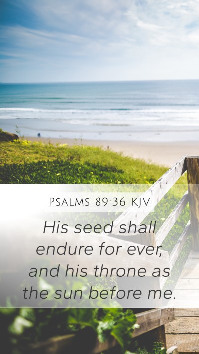 Psalms 89:36 KJV Bible Verse Image