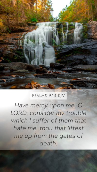 Psalms 9:13 KJV Bible Verse Image