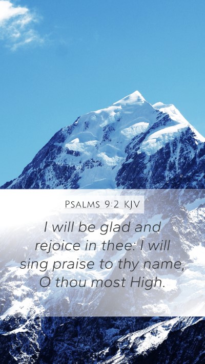 Psalms 9:2 KJV Bible Verse Image