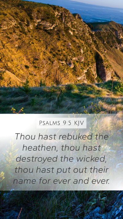 Psalms 9:5 KJV Bible Verse Image