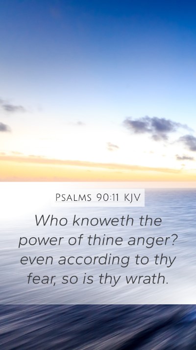 Psalms 90:11 KJV Bible Verse Image