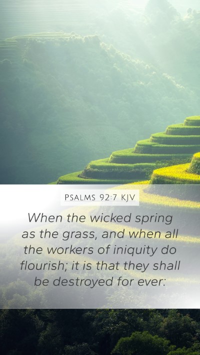 Psalms 92:7 KJV Bible Verse Image