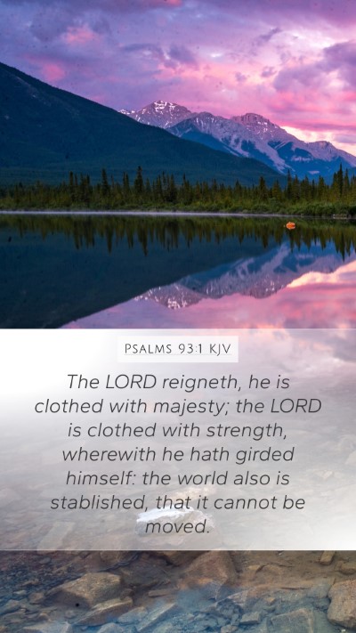 Psalms 93:1 KJV Bible Verse Image